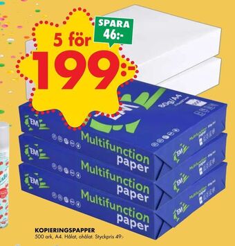 ÖoB Kopieringspapper erbjuda