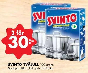 ÖoB Svinto tvålull erbjuda