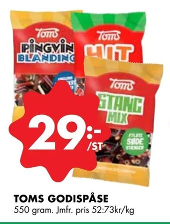 ÖoB Toms godispåse erbjuda