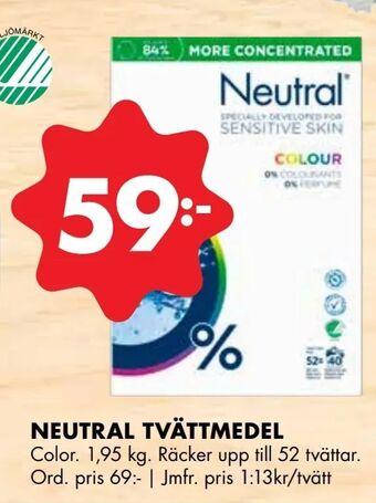 ÖoB Neutral tvättmedel erbjuda