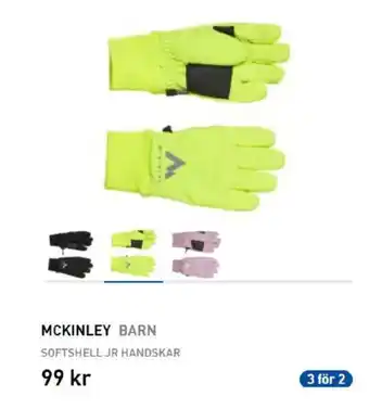 Intersport McKinley Barn Softshell Jr Handskar erbjuda