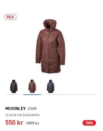 Intersport McKinley Dam Ylva W LW Dunkappa erbjuda
