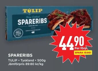 Willys Spareribs erbjuda