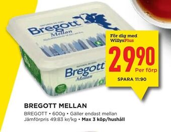 Bregott mellan