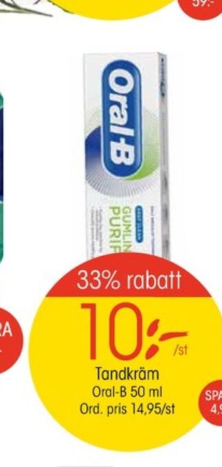 EKO Oral-B Tandkräm erbjuda