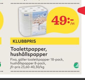 Hemköp Fixa Hushållspapper erbjuda