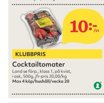Hemköp Cocktailtomater erbjuda