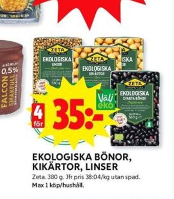 ICA Kvantum Zeta Linser erbjuda