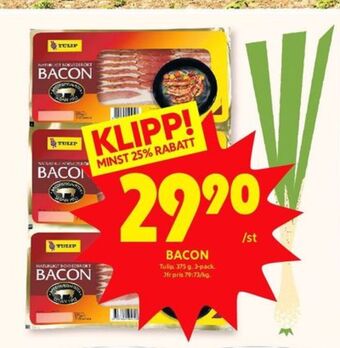 ICA Kvantum Tulip Baconskivor erbjuda