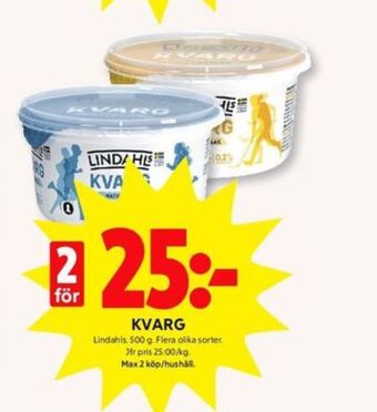 ICA Kvantum Lindahls Kvarg erbjuda