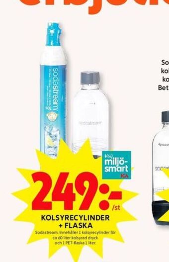 ICA Kvantum Sodastream Kolsyrepatron erbjuda
