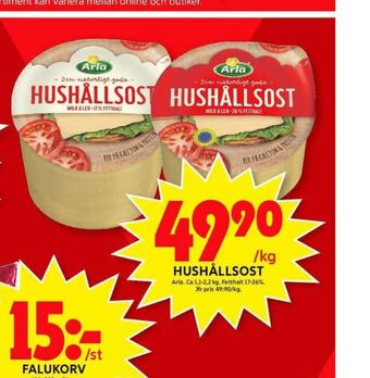 ICA Maxi Arla Hushållsost erbjuda