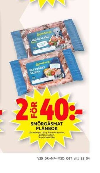 ICA Maxi Lönneberga Smörgåspålägg erbjuda