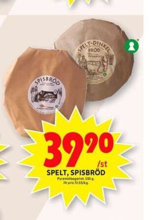 ICA Maxi Pyramidbröd Knäckebröd erbjuda