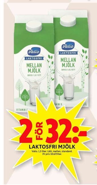 ICA Maxi Valio Mellanmjölk erbjuda