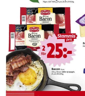 ICA Nära Scan Baconskivor erbjuda