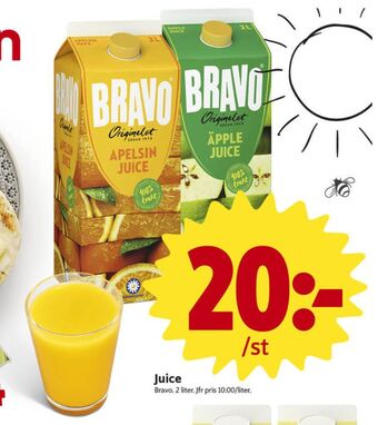 ICA Nära Bravo Juice erbjuda