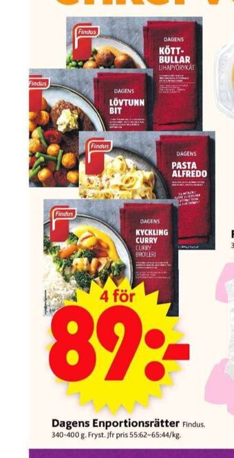 ICA Supermarket Findus Färdigrätter erbjuda