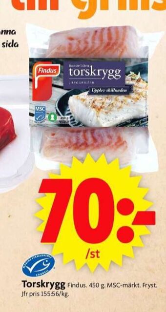 ICA Supermarket Findus Torskfilé erbjuda