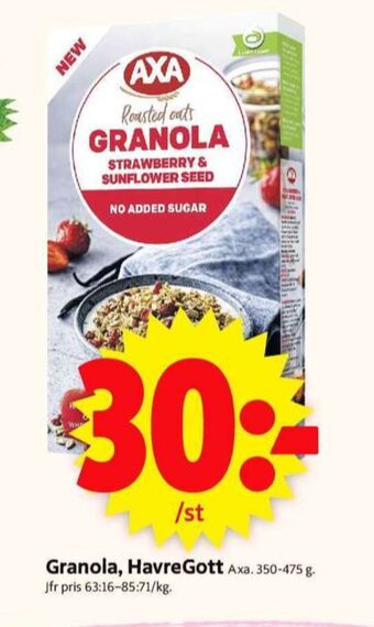ICA Supermarket AXA Granola erbjuda