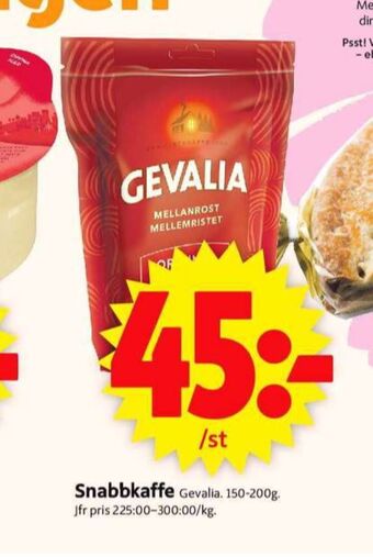 ICA Supermarket Gevalia Instant kaffe erbjuda