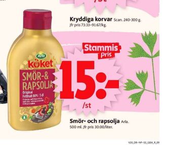 ICA Supermarket Arla Köket Smör & Rapsolja erbjuda