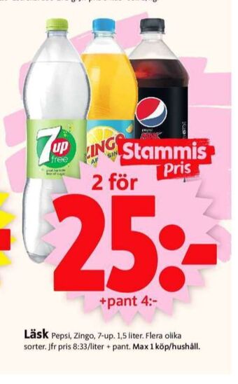 ICA Supermarket 7-up Free Läskedryck erbjuda