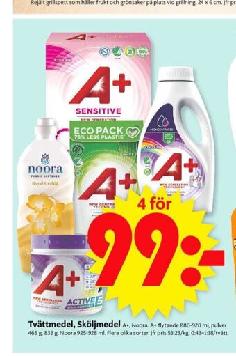 A+ Tvättmedel flytande