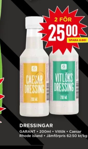 Willys Garant Dressing erbjuda