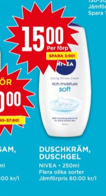 Willys Nivea Duschtvål erbjuda