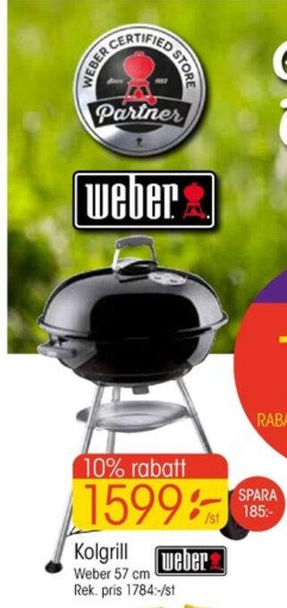 EKO Weber Klotgrill erbjuda