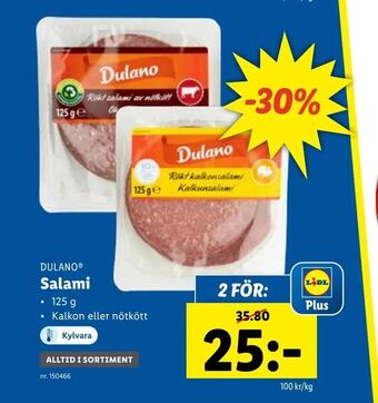 Lidl Salami erbjuda