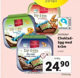 Lidl Choklad ägg med kräm erbjuda