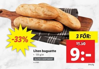 Lidl Liten baguette erbjuda
