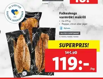 Falkeskogs varmrökt makrill