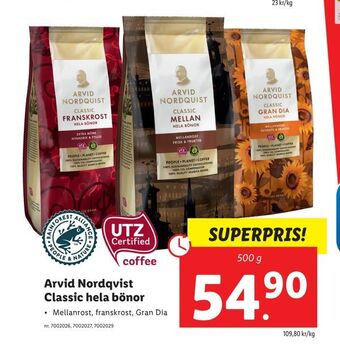 Arvid Nordqvist Classic hela bönor