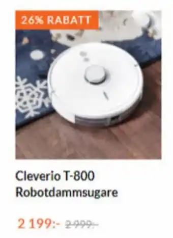 Cleverio T-800 Robotdammsugare