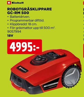 Jem&Fix Robotgräsklippare gc-rm 500 erbjuda