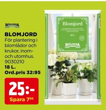 Jem&Fix Blomjord erbjuda