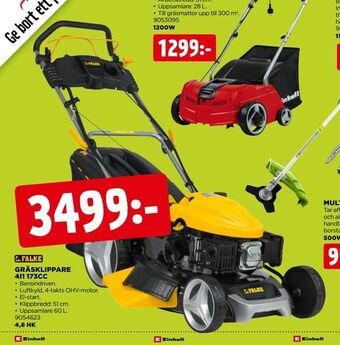 Jem&Fix Gräsklippare 4i1 173cc erbjuda