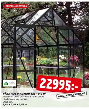 Jem&Fix Växthus magnum 128 - 9,9 m 2 erbjuda