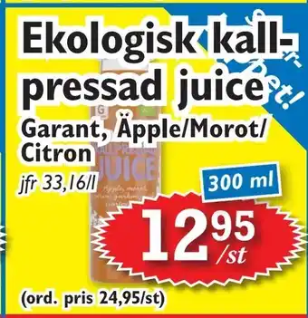 Ekologisk kallpressad juice