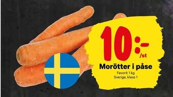 City Gross Morötter i påse erbjuda