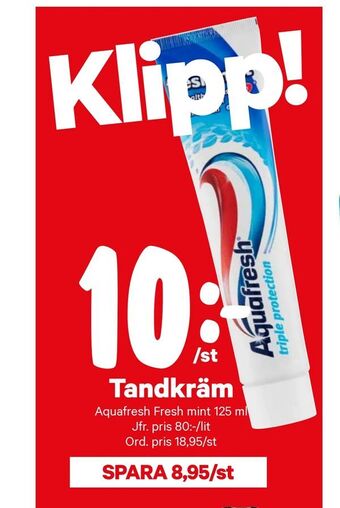City Gross Tandkräm erbjuda