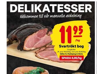 City Gross Svartrökt bog erbjuda