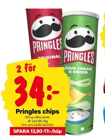 City Gross Pringles chips erbjuda