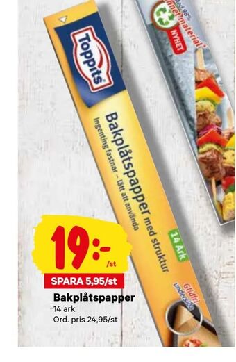 City Gross Bakplåtspapper erbjuda