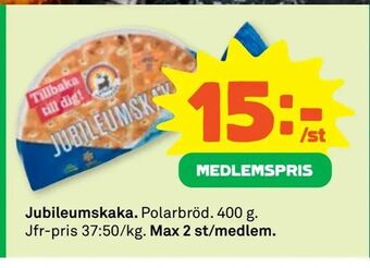 Coop Jubileumskaka erbjuda