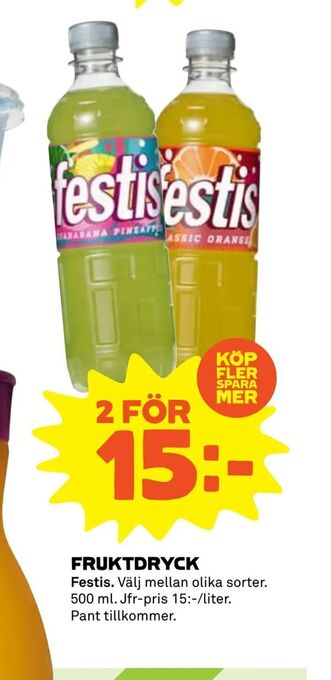 Coop Fruktdryck erbjuda