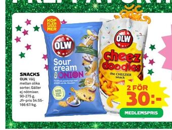 Coop Extra Snacks erbjuda